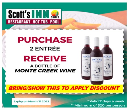Scotts Inn Wine offer